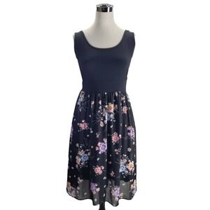 Torrid Floral Chiffon ruffle fit& flare casual flirty dress, 3 3X 22/24